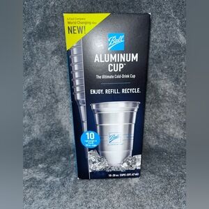 The  100% Recyclable Cold-Drink Cup - Ball Aluminum 10 Cups - 20 oz. Cup
